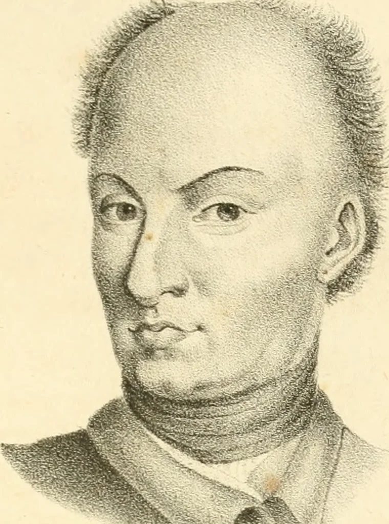 An illustration from Phrenology, in connection with the study of physiognomy, 1833, leaf 404