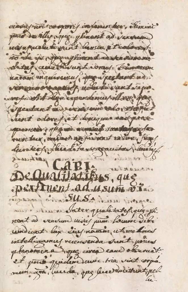An illustration from Physica seu na[tura]lis philosophia, 1675, leaf 195