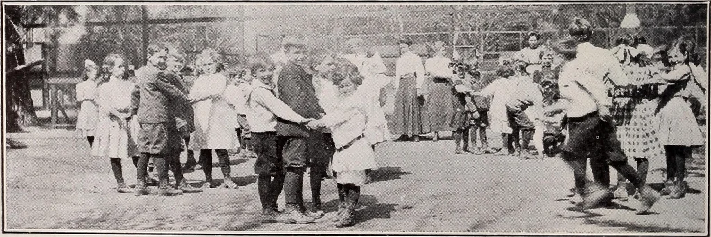 An illustration from Physical education complete for schools and playgrounds, 1915, leaf 127