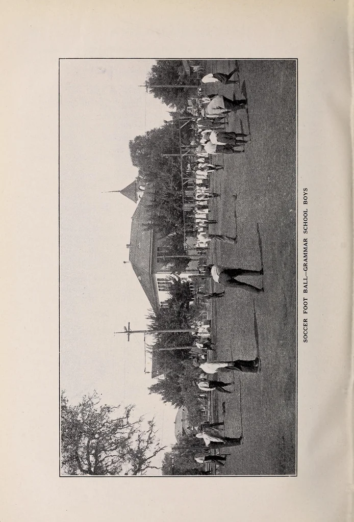 An illustration from Physical education complete for schools and playgrounds, 1915, leaf 165
