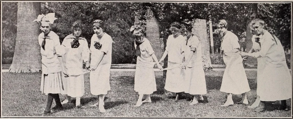 An illustration from Physical education complete for schools and playgrounds, 1915, leaf 193