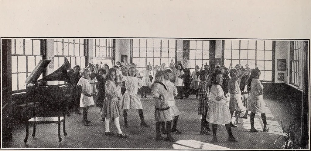 An illustration from Physical education complete for schools and playgrounds, 1915, leaf 195