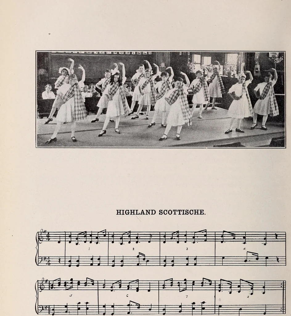 An illustration from Physical education complete for schools and playgrounds, 1915, leaf 199