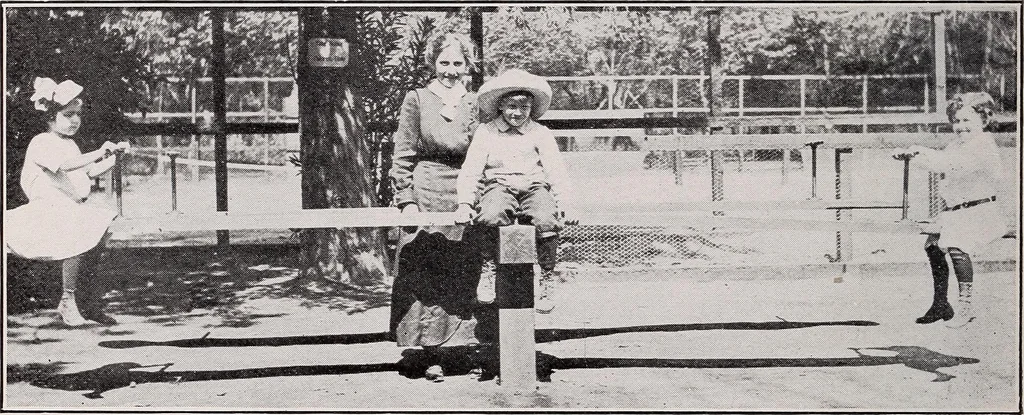An illustration from Physical education complete for schools and playgrounds, 1915, leaf 21
