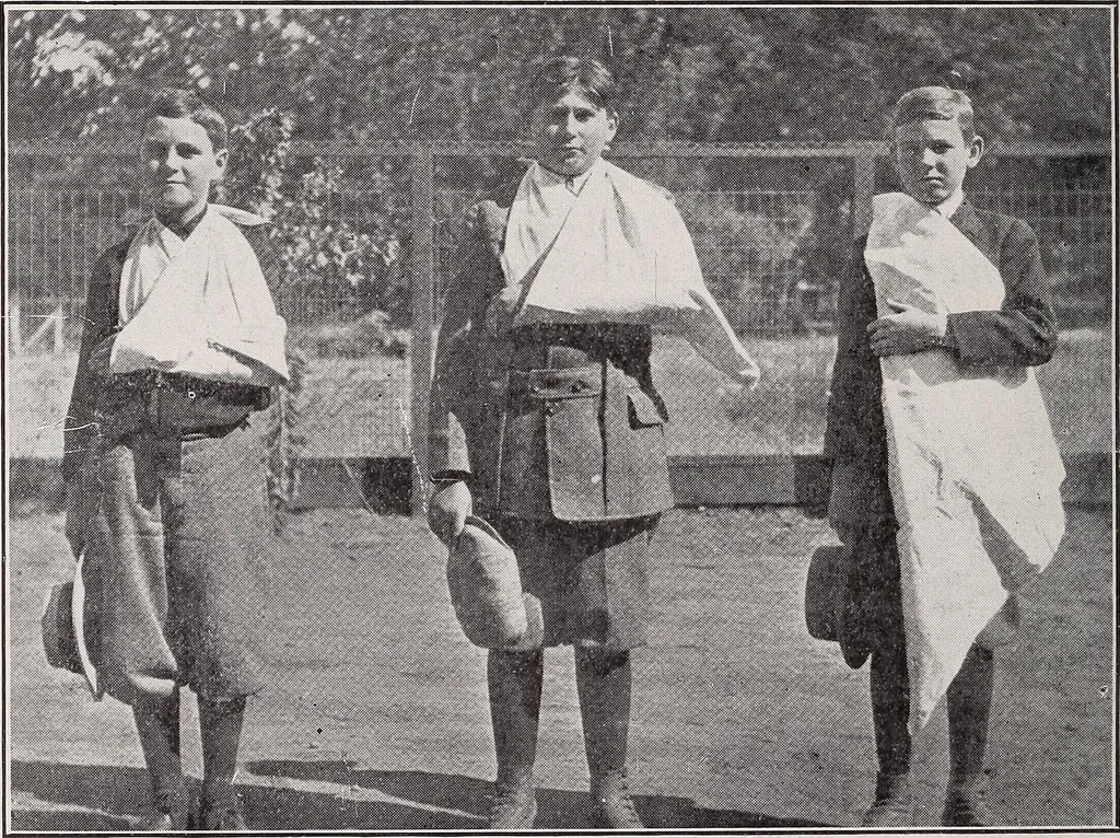 An illustration from Physical education complete for schools and playgrounds, 1915, leaf 223