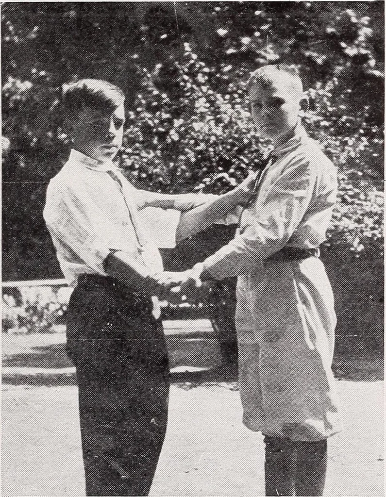 An illustration from Physical education complete for schools and playgrounds, 1915, leaf 244