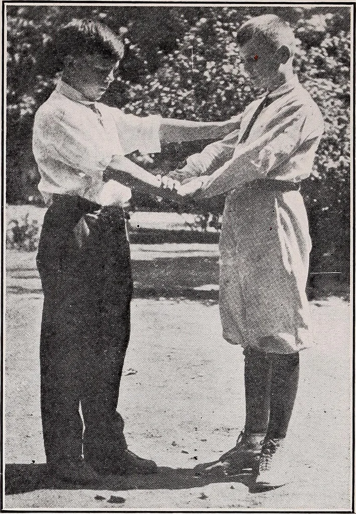 An illustration from Physical education complete for schools and playgrounds, 1915, leaf 245