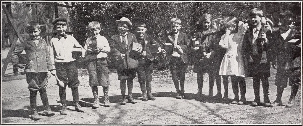 An illustration from Physical education complete for schools and playgrounds, 1915, leaf 30