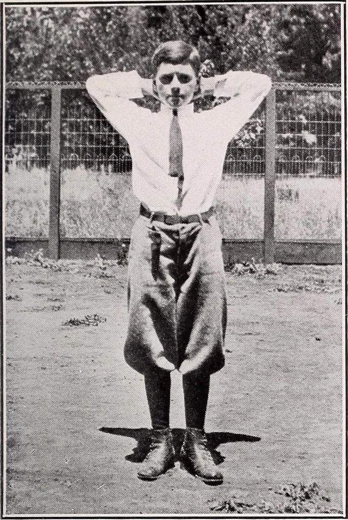 An illustration from Physical education complete for schools and playgrounds, 1915, leaf 38