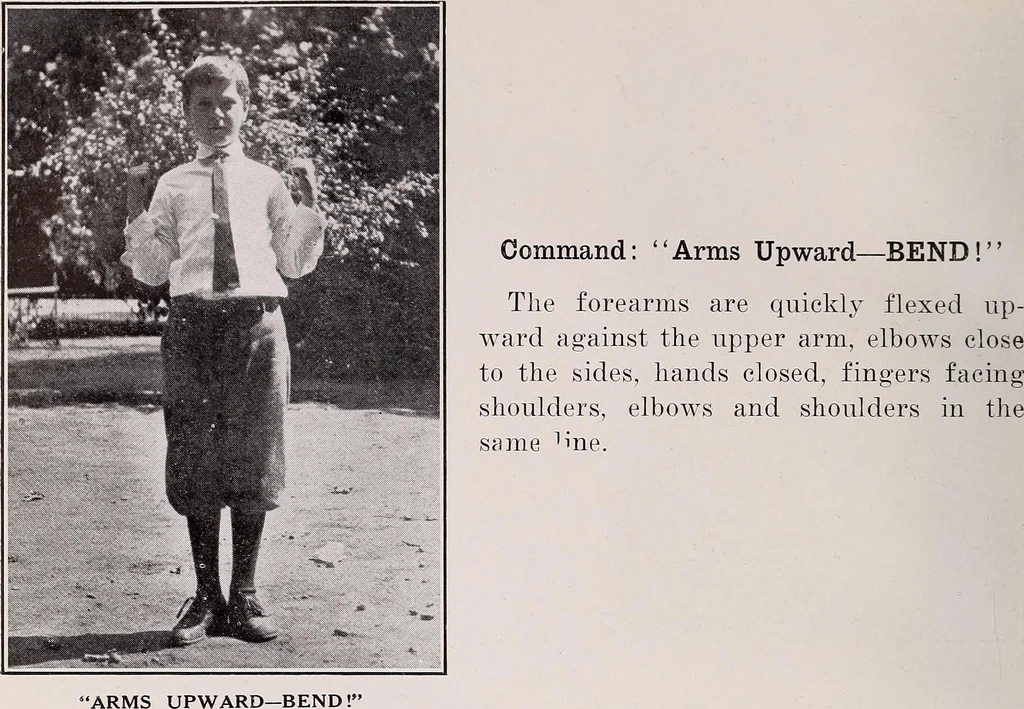 An illustration from Physical education complete for schools and playgrounds, 1915, leaf 39