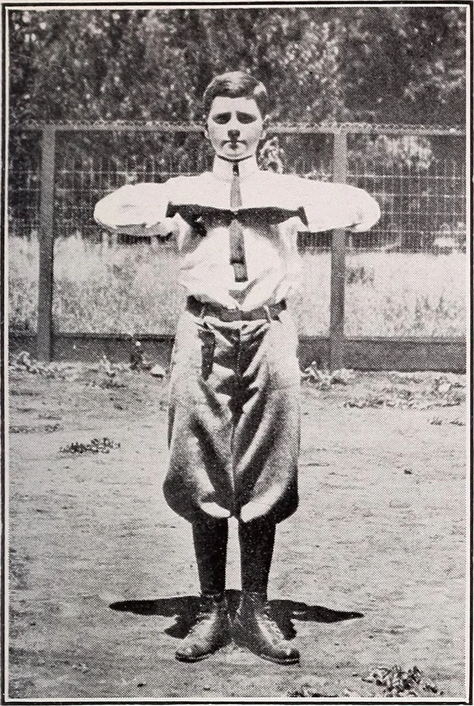 An illustration from Physical education complete for schools and playgrounds, 1915, leaf 40