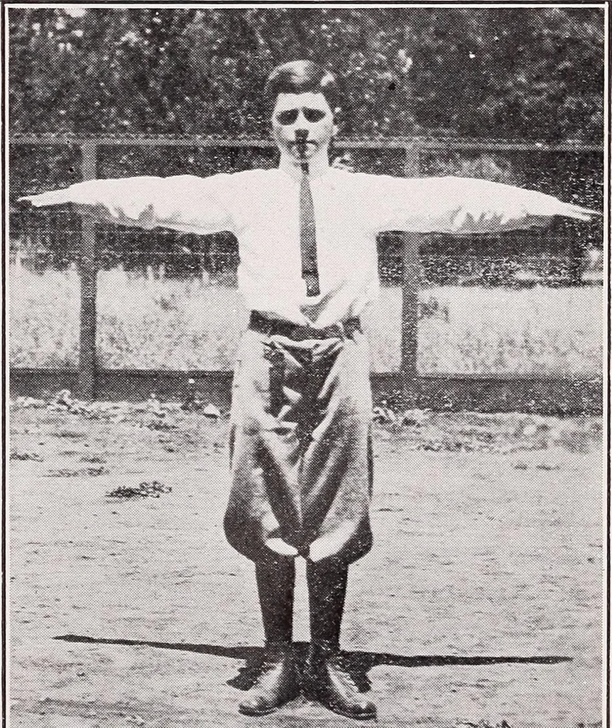 An illustration from Physical education complete for schools and playgrounds, 1915, leaf 40
