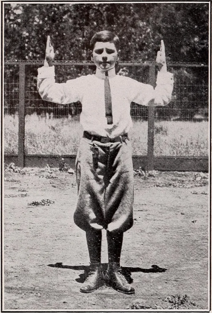 An illustration from Physical education complete for schools and playgrounds, 1915, leaf 41