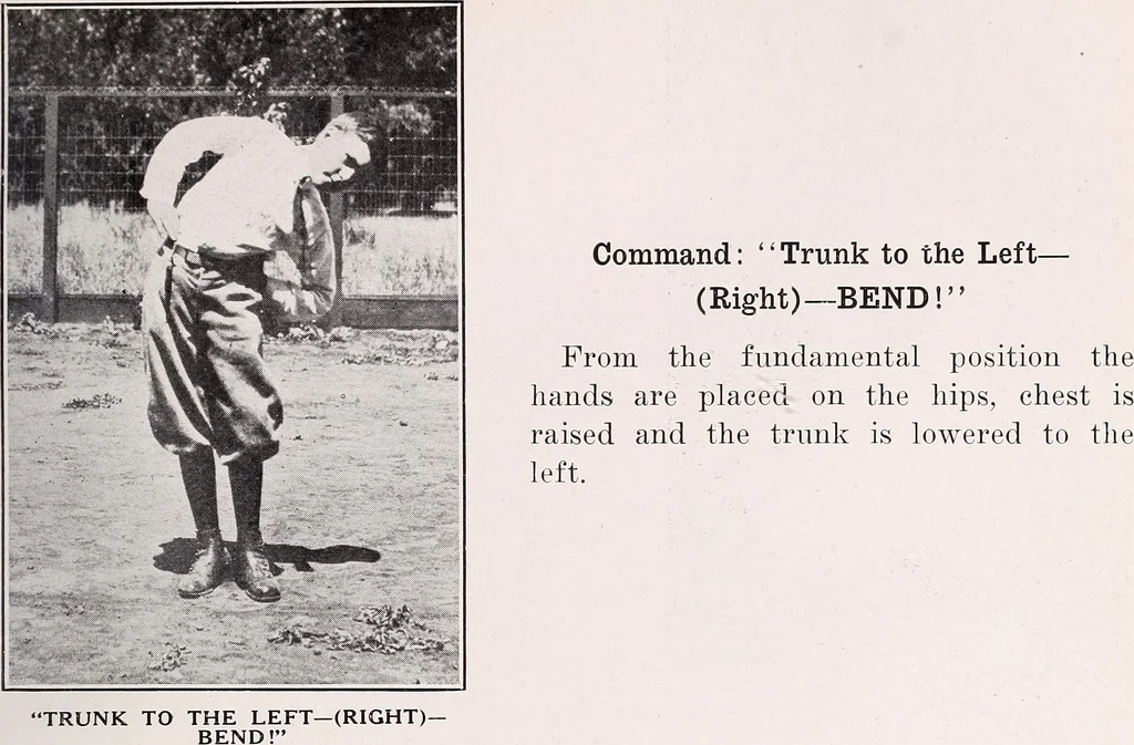 An illustration from Physical education complete for schools and playgrounds, 1915, leaf 42