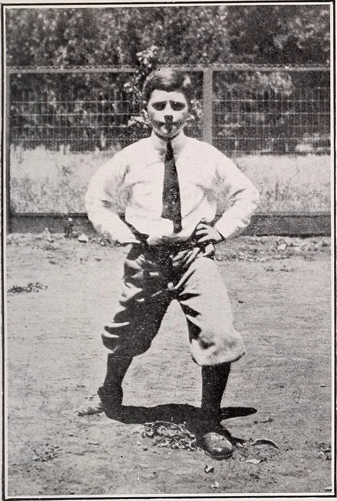 An illustration from Physical education complete for schools and playgrounds, 1915, leaf 44