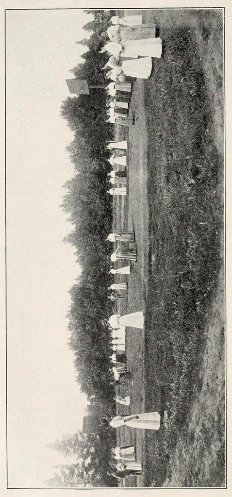 An illustration from Physical education complete for schools and playgrounds, 1915, leaf 160