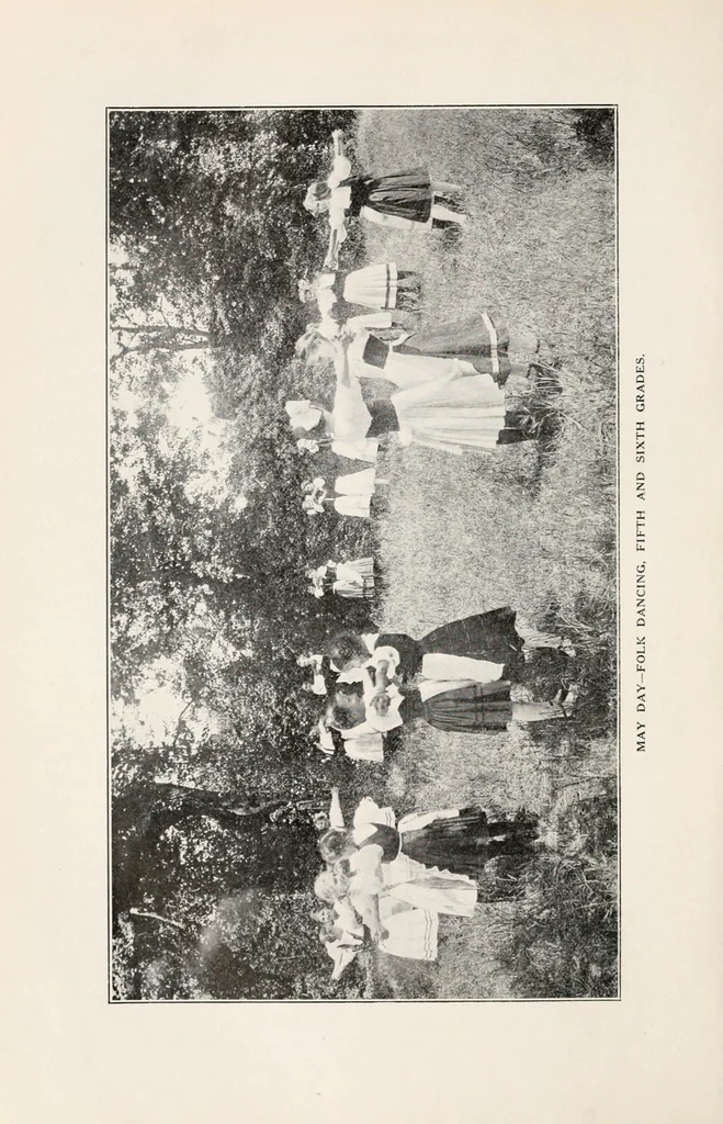 An illustration from Physical education complete for schools and playgrounds, 1915, leaf 176