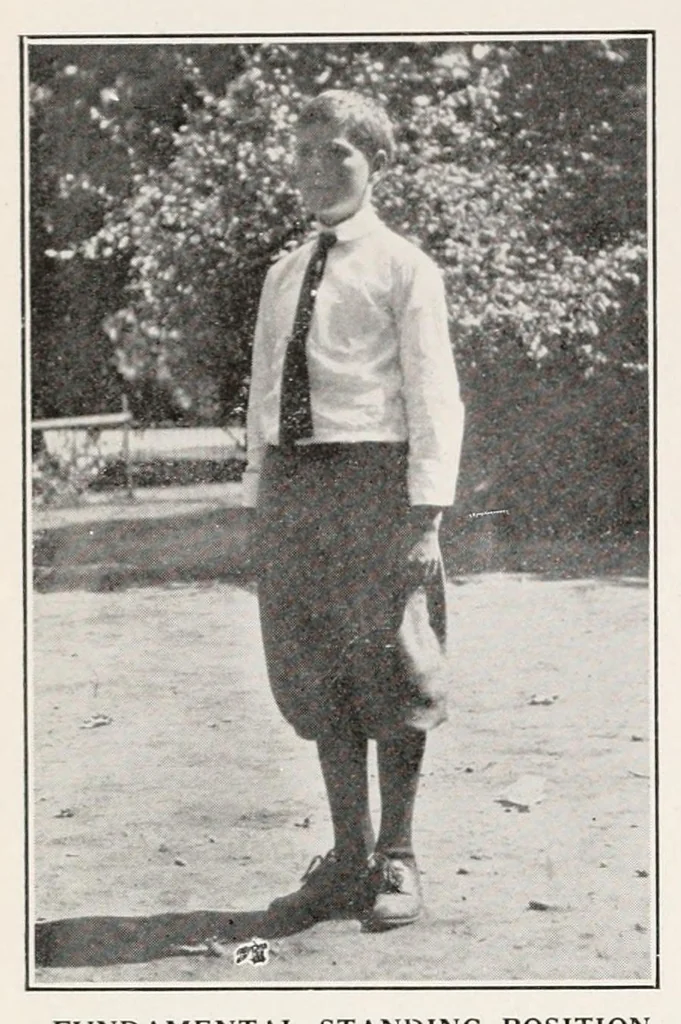 An illustration from Physical education complete for schools and playgrounds, 1915, leaf 38