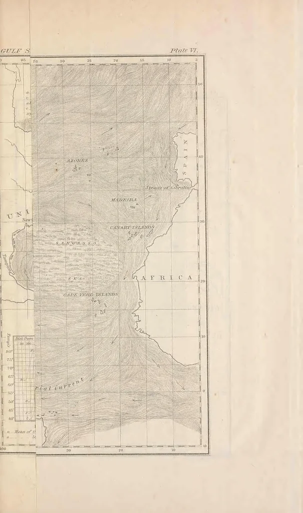 An illustration from The physical geography of the sea, 1855, leaf 285