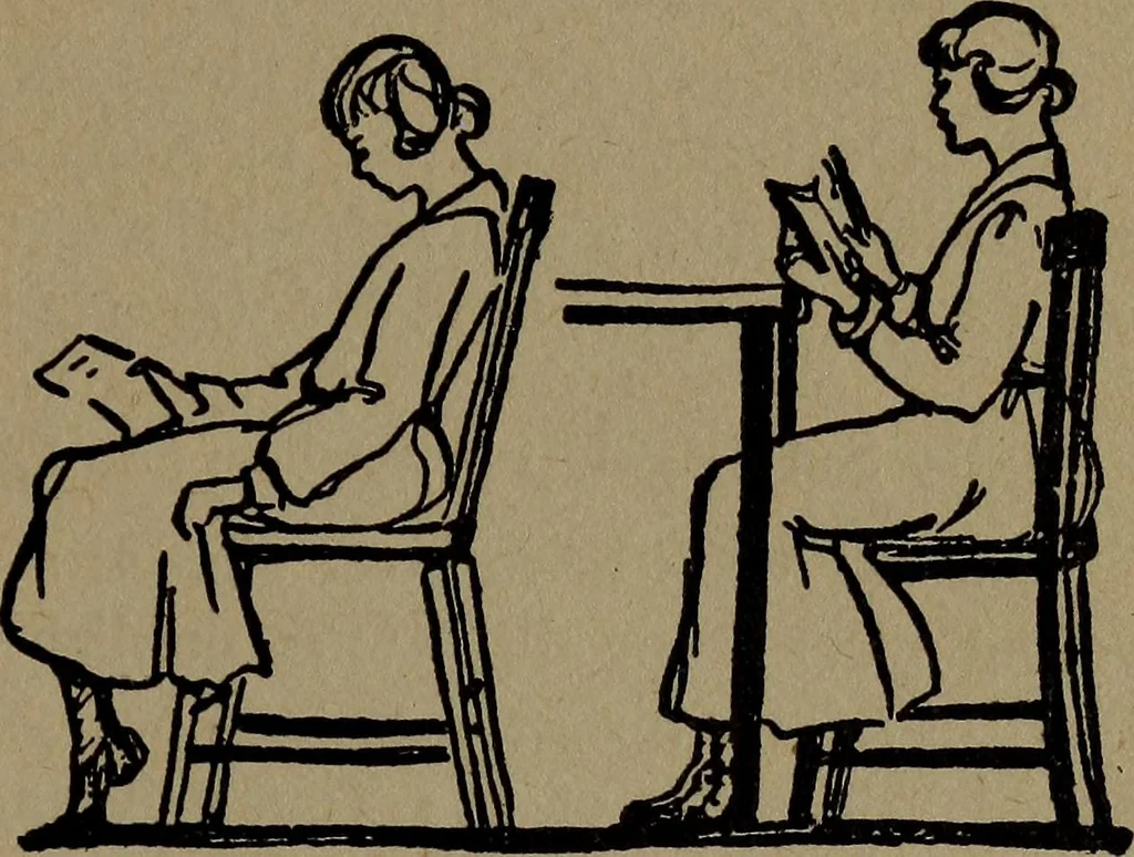 An illustration from Physical health and recreation for girls; a handbook for girls and volunteer leaders, 1920, leaf 18