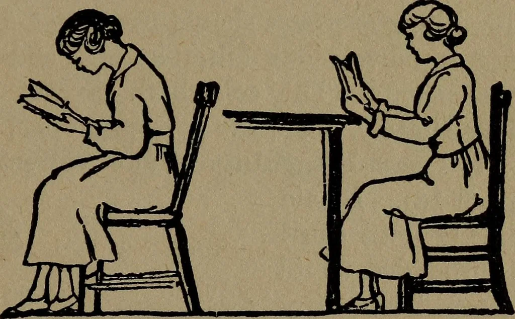 An illustration from Physical health and recreation for girls; a handbook for girls and volunteer leaders, 1920, leaf 18