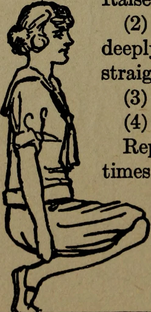 An illustration from Physical health and recreation for girls; a handbook for girls and volunteer leaders, 1920, leaf 21