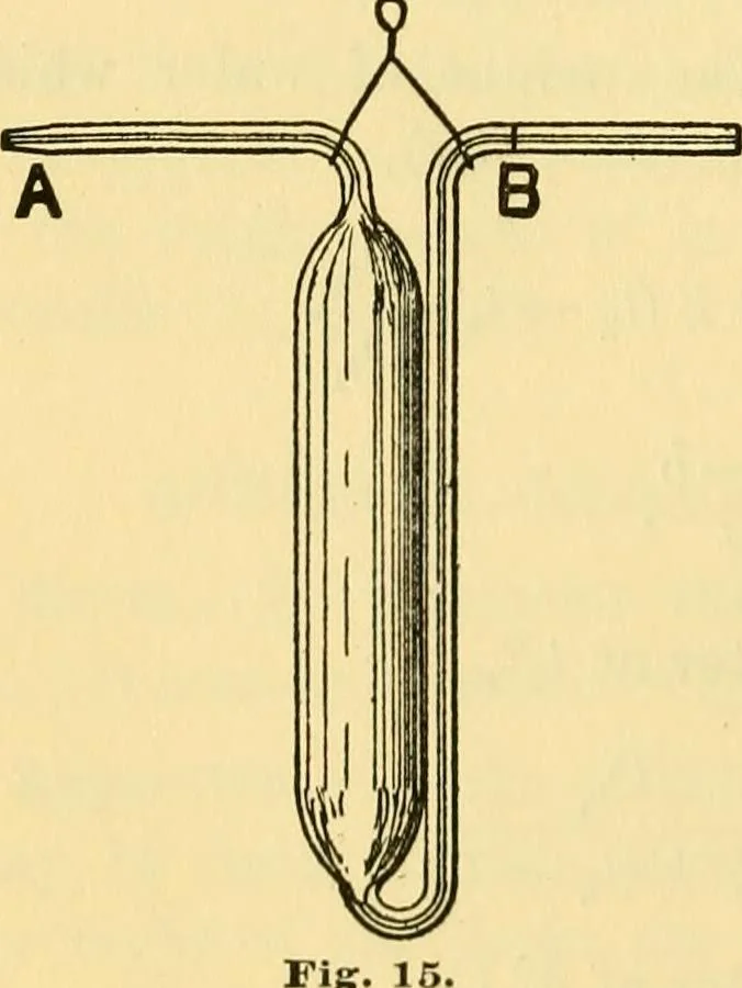 An illustration from Physical laboratory experiments : mechanics, optics and heat, 1917, leaf 61