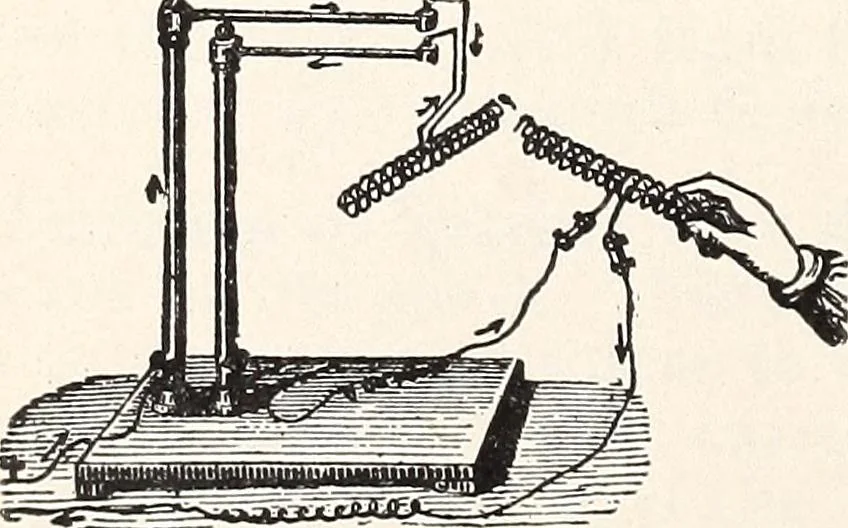 An illustration from Physical laboratory manual and note-book, 1898, leaf 103