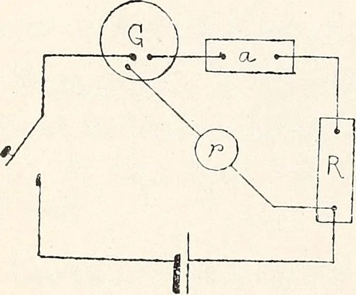 An illustration from Physical laboratory manual and note-book, 1898, leaf 119