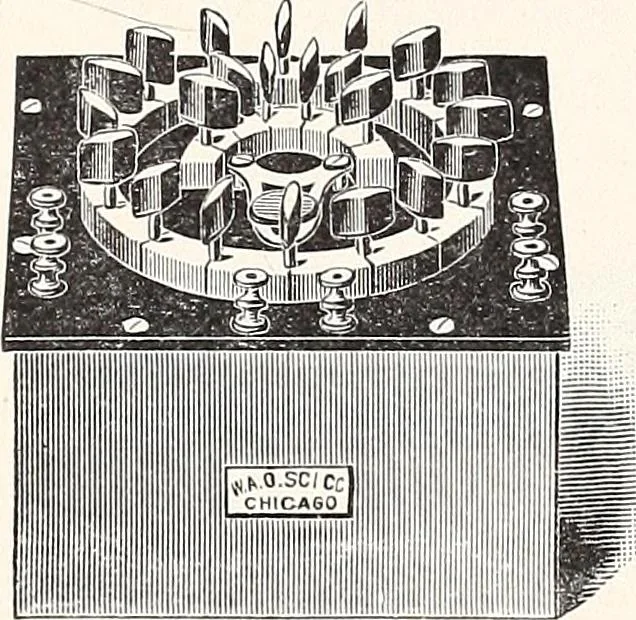 An illustration from Physical laboratory manual and note-book, 1898, leaf 123