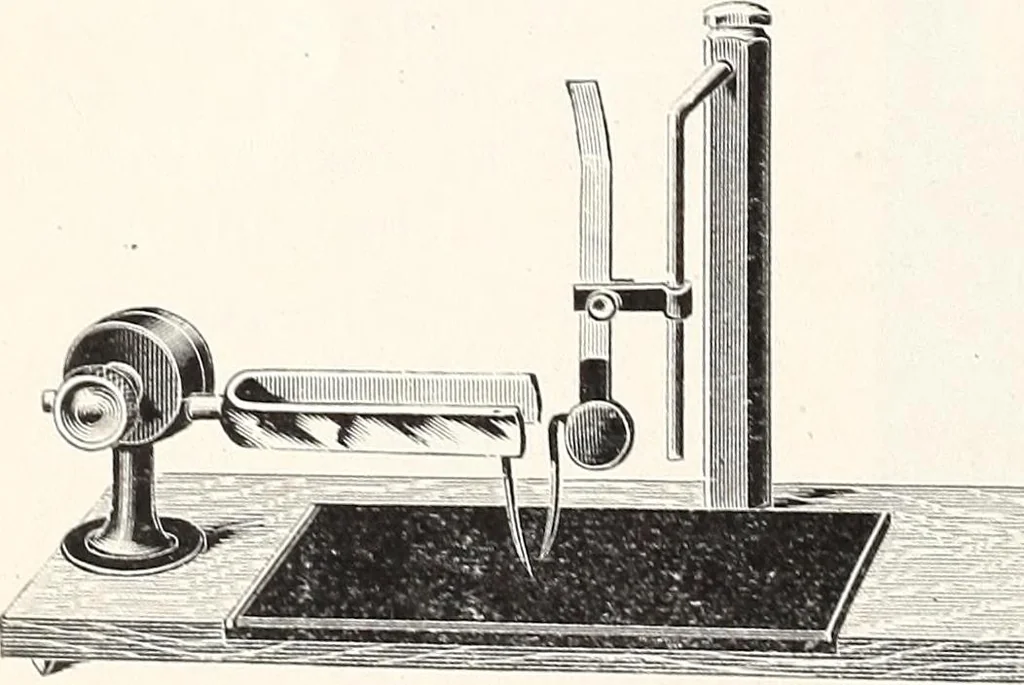 An illustration from Physical laboratory manual and note-book, 1898, leaf 67