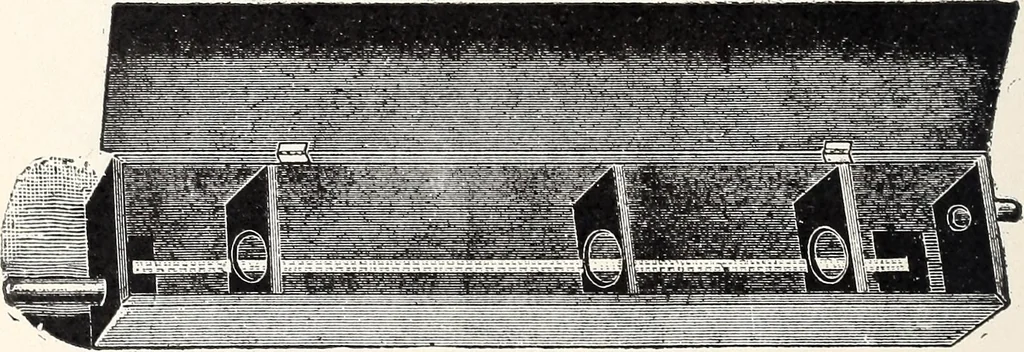 An illustration from Physical laboratory manual and note-book, 1898, leaf 77