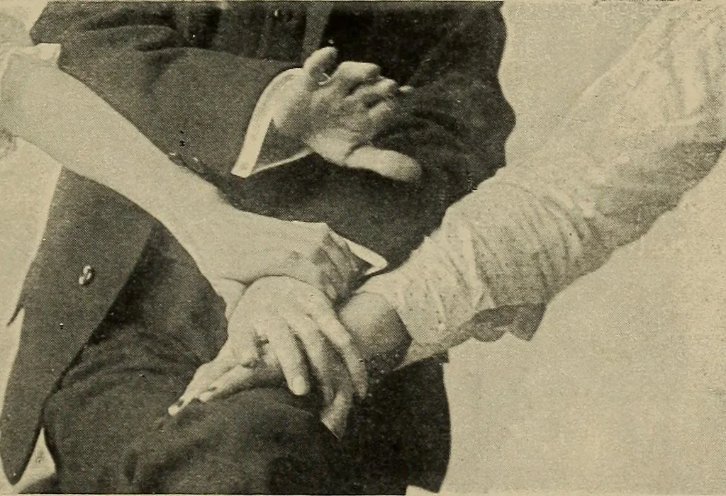 An illustration from The physical phenomena of spiritualism, fraudulent and genuine : being a brief account of the most important historical phenomena, a criticism of their evidential value, and a complete exposition of the methods employed in fraudulently reproducing the same, 1907, leaf 218