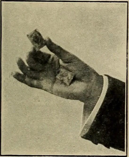 An illustration from The physical phenomena of spiritualism, fraudulent and genuine : being a brief account of the most important historical phenomena, a criticism of their evidential value, and a complete exposition of the methods employed in fraudulently reproducing the same, 1907, leaf 322
