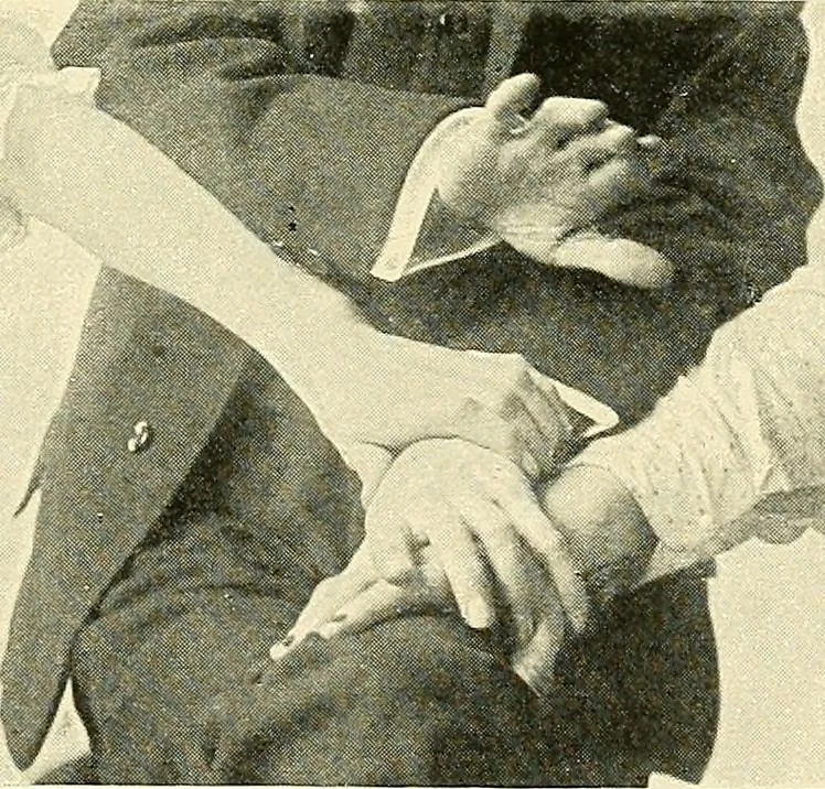 An illustration from The physical phenomena of spiritualism, fraudulent and genuine : being a brief account of the most important historical phenomena, a criticism of their evidential value, and a complete exposition of the methods employed in fraudulently reproducing the same, 1907, leaf 220
