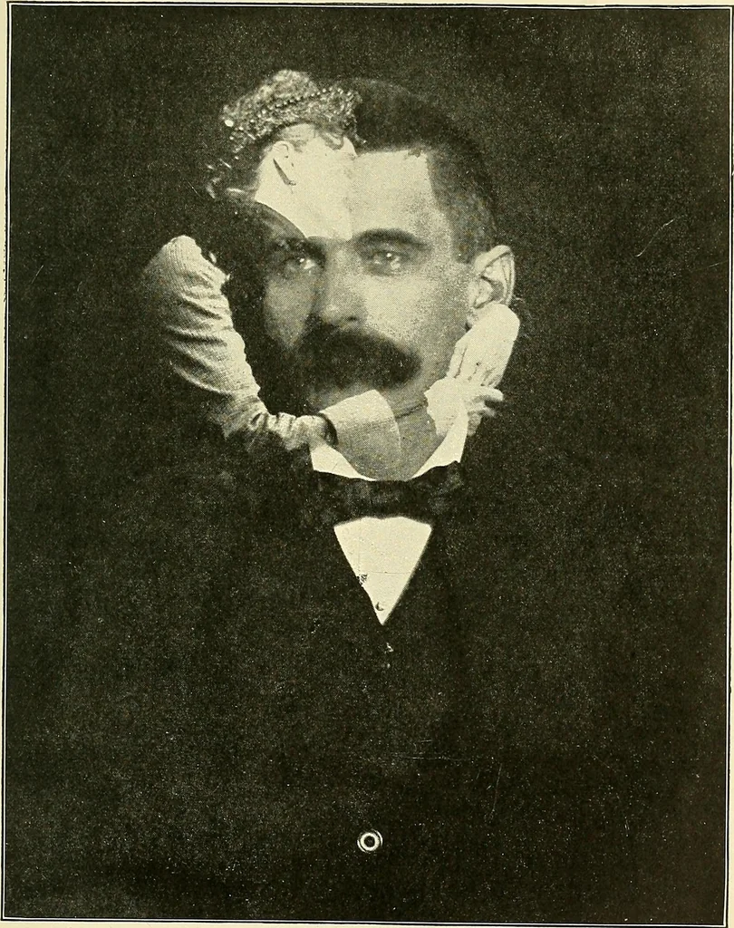 An illustration from The physical phenomena of spiritualism, fraudulent and genuine : being a brief account of the most important historical phenomena, a criticism of their evidential value, and a complete exposition of the methods employed in fraudulently reproducing the same, 1907, leaf 252