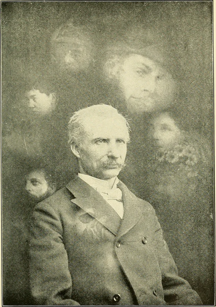 An illustration from The physical phenomena of spiritualism, fraudulent and genuine : being a brief account of the most important historical phenomena, a criticism of their evidential value, and a complete exposition of the methods employed in fraudulently reproducing the same, 1907, leaf 256