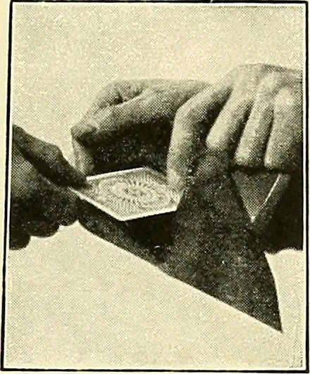 An illustration from The physical phenomena of spiritualism, fraudulent and genuine : being a brief account of the most important historical phenomena, a criticism of their evidential value, and a complete exposition of the methods employed in fraudulently reproducing the same, 1907, leaf 324