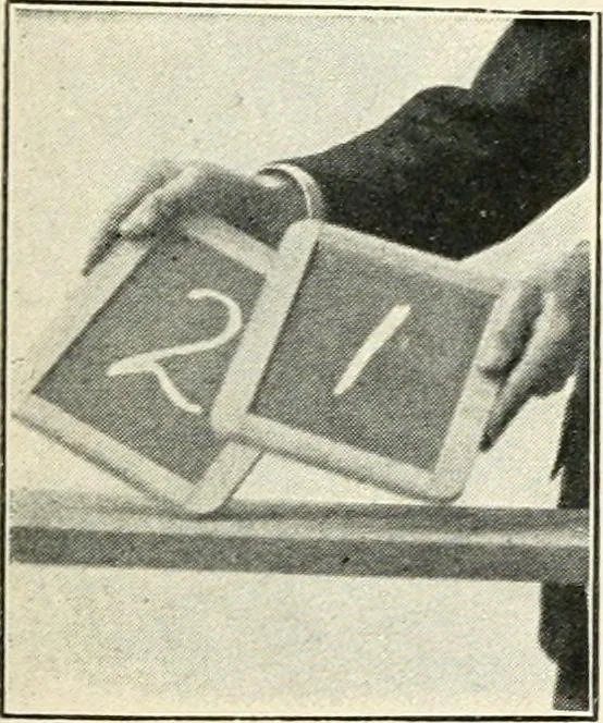 An illustration from The physical phenomena of spiritualism, fraudulent and genuine; being a brief account of the most important historical phenomena; a criticism of their evidential value, and a complete exposition of the methods employed in fraudulently reproducing the same, 1908, leaf 128