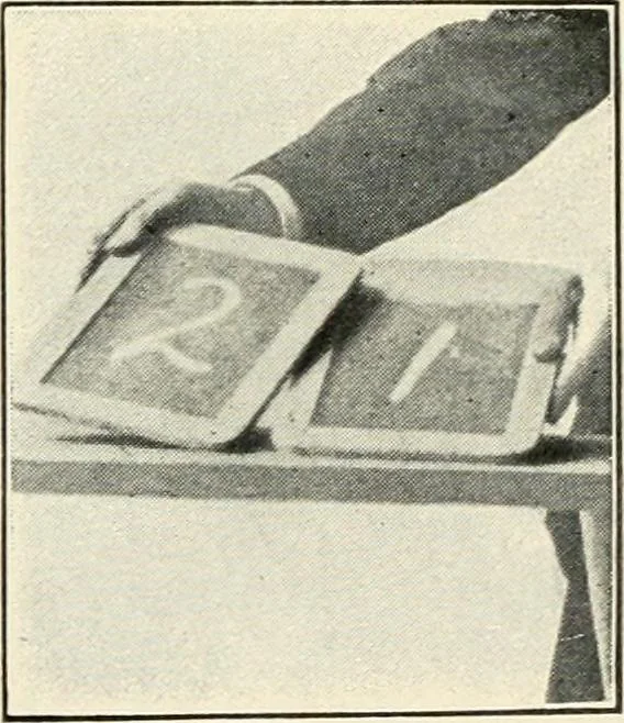 An illustration from The physical phenomena of spiritualism, fraudulent and genuine; being a brief account of the most important historical phenomena; a criticism of their evidential value, and a complete exposition of the methods employed in fraudulently reproducing the same, 1908, leaf 128