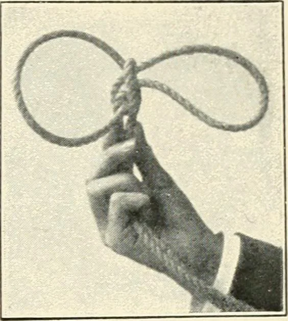 An illustration from The physical phenomena of spiritualism, fraudulent and genuine; being a brief account of the most important historical phenomena; a criticism of their evidential value, and a complete exposition of the methods employed in fraudulently reproducing the same, 1908, leaf 190