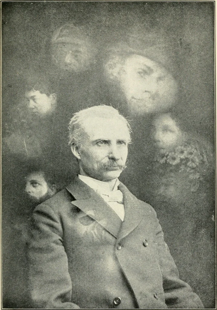 An illustration from The physical phenomena of spiritualism, fraudulent and genuine; being a brief account of the most important historical phenomena; a criticism of their evidential value, and a complete exposition of the methods employed in fraudulently reproducing the same, 1908, leaf 256