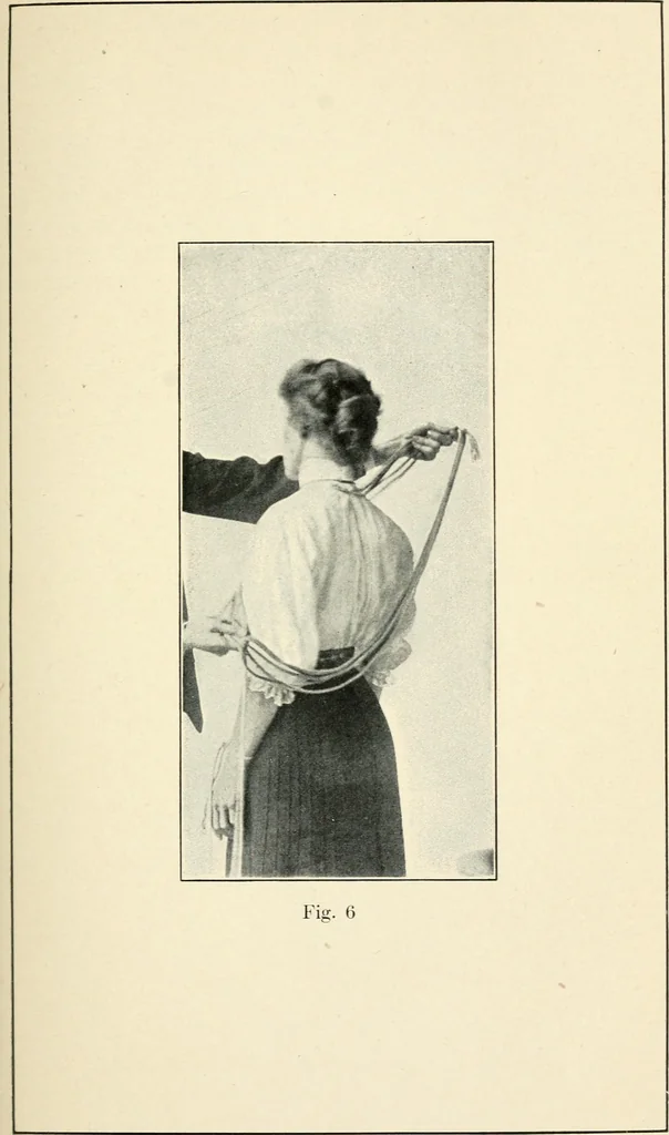 An illustration from The physical phenomena of spiritualism, fraudulent and genuine; being a brief account of the most important historical phenomena; a criticism of their evidential value, and a complete exposition of the methods employed in fraudulently reproducing the same, 1908, leaf 68