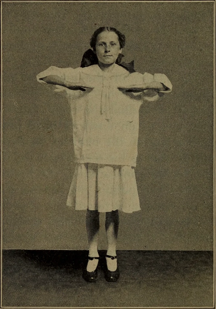 An illustration from Physical training for the elementary schools, gymnastics, games, and rhythmic plays, 1917, leaf 134