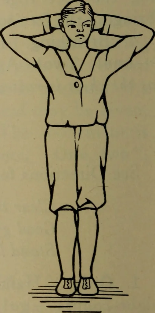 An illustration from Physical training for the elementary schools, gymnastics, games, and rhythmic plays, 1917, leaf 143