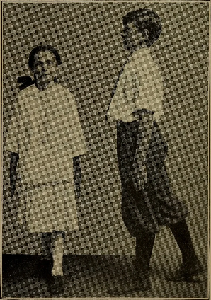 An illustration from Physical training for the elementary schools, gymnastics, games, and rhythmic plays, 1917, leaf 146
