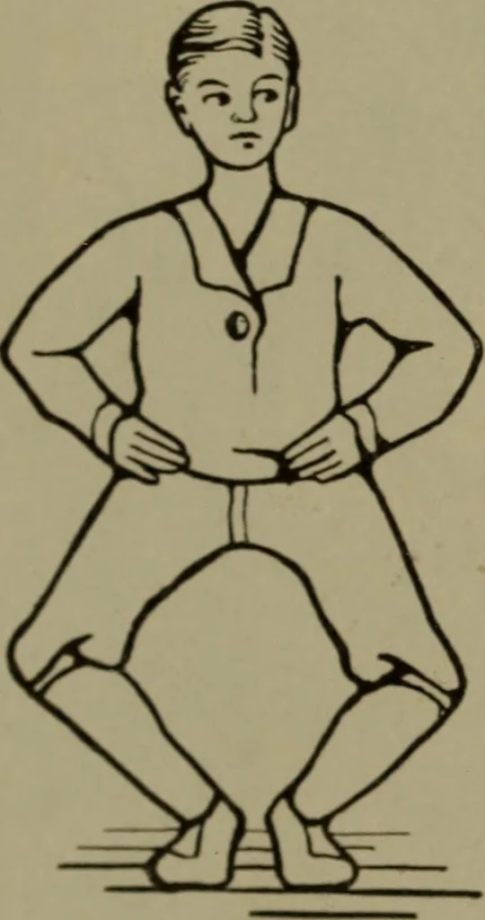 An illustration from Physical training for the elementary schools, gymnastics, games, and rhythmic plays, 1917, leaf 147