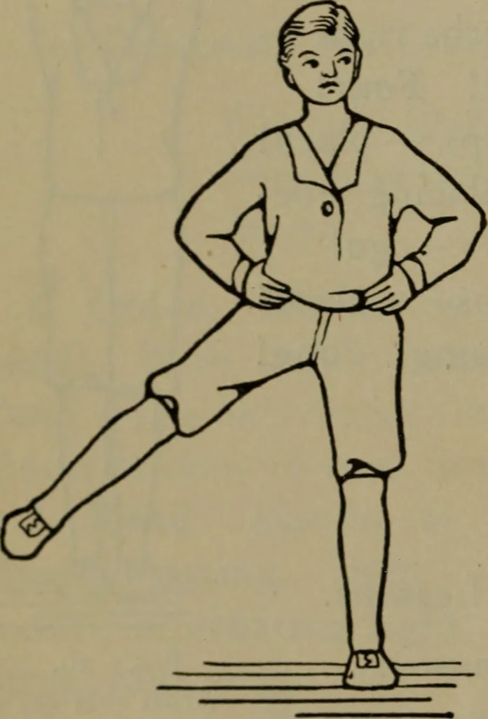 An illustration from Physical training for the elementary schools, gymnastics, games, and rhythmic plays, 1917, leaf 155