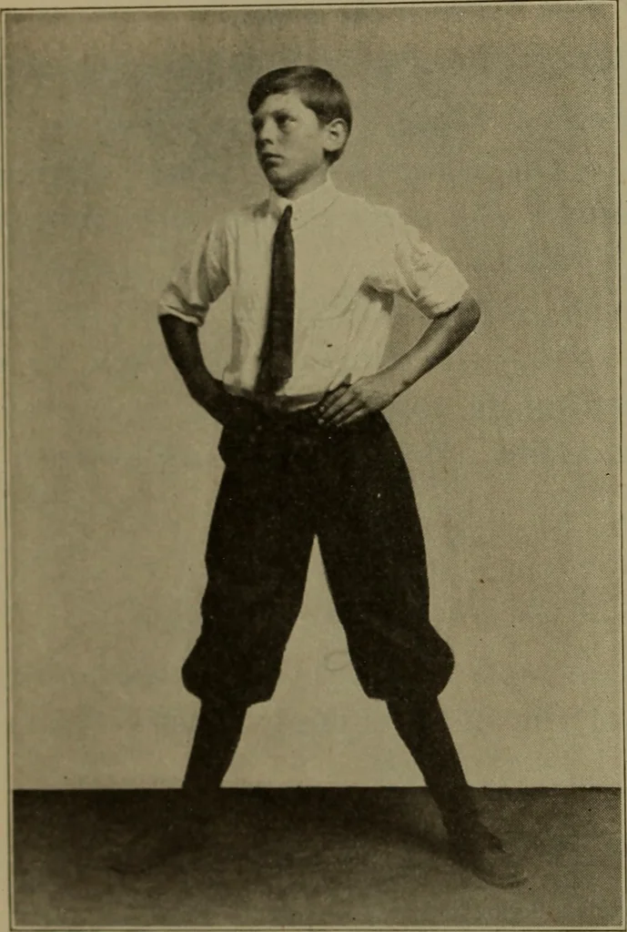 An illustration from Physical training for the elementary schools, gymnastics, games, and rhythmic plays, 1917, leaf 159