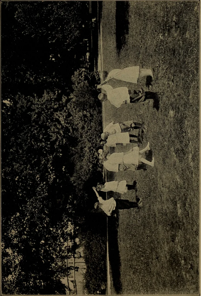 An illustration from Physical training for the elementary schools, gymnastics, games, and rhythmic plays, 1917, leaf 220